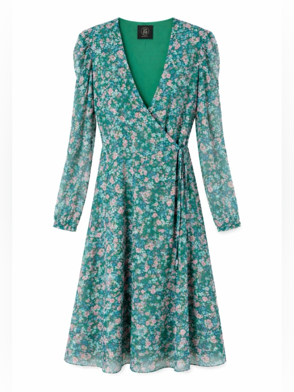 Sage Collective Floral Wrap Dress – Size 14